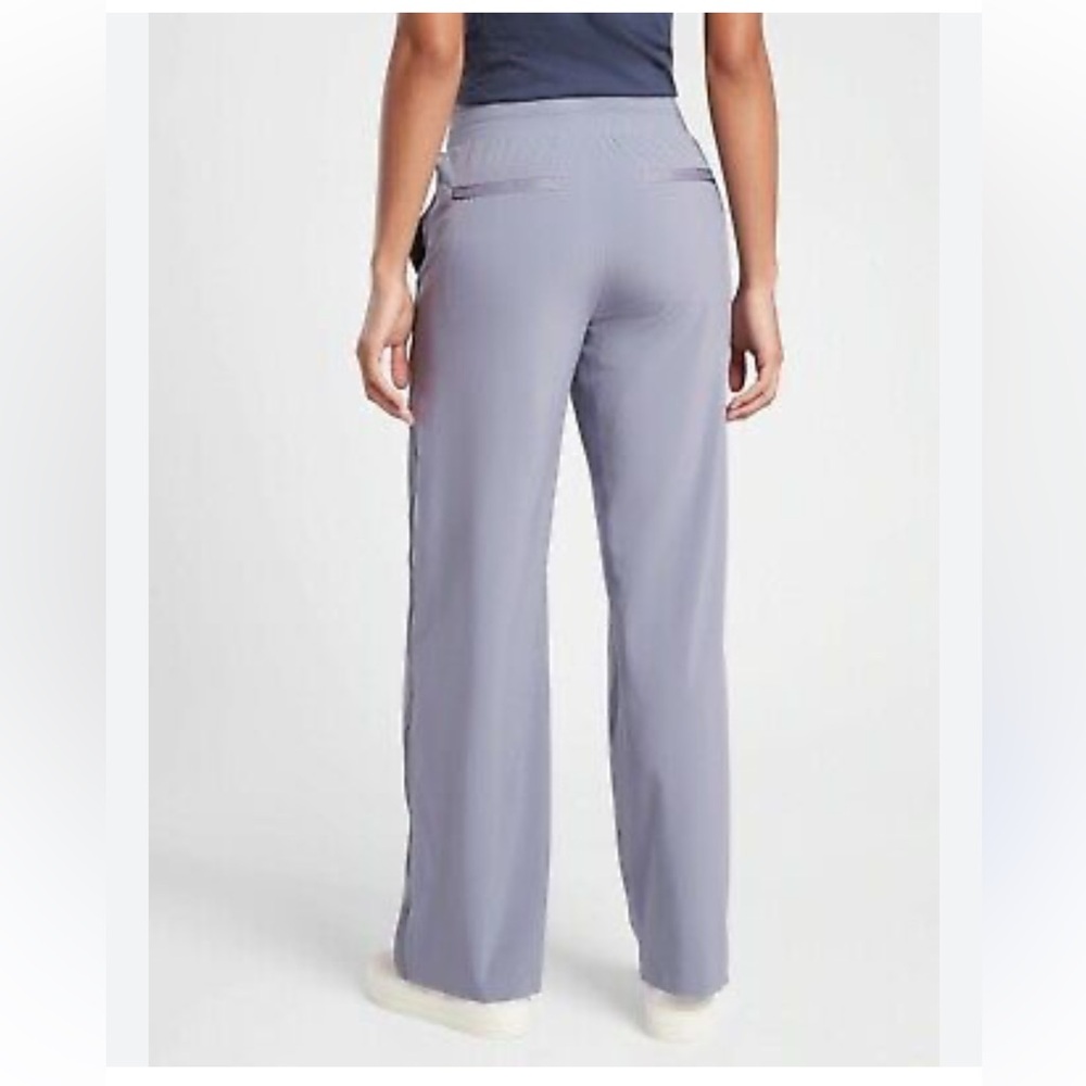 Athleta Women's Wide Leg Pants in Light Gray - Picture 2 of 13